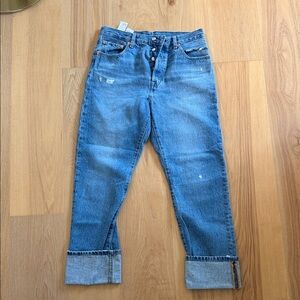 Levi’s 501 Button-Fly Blue Denim Jeans 29 x 32